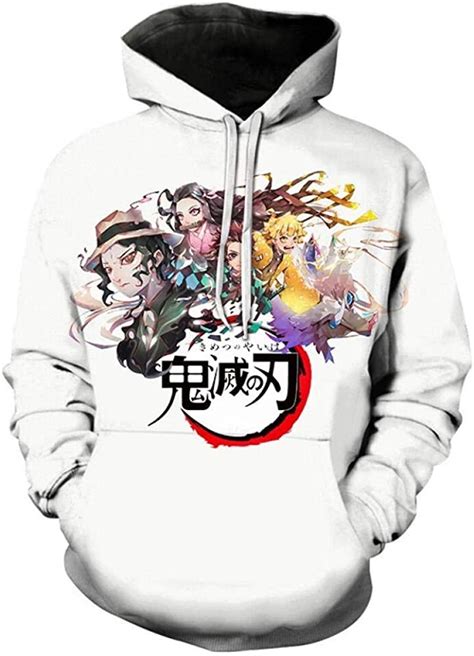 Demon Slayer Mens 3d Printing Hoodie Casual Pullover Xlws12706 Amazon