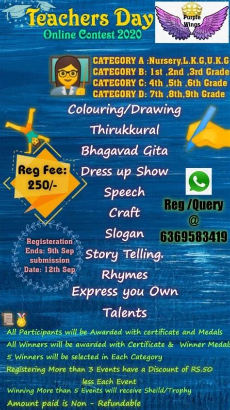 Youth day 2020 coffee painting step by step. PURPLE WINGS Presents TEACHERS DAY Online Contest 2020 ...
