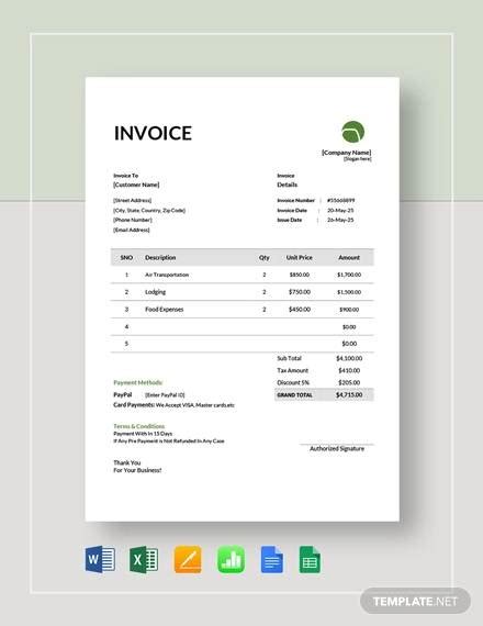 Tour Travel Bill Sample Format Hq Printable Documents