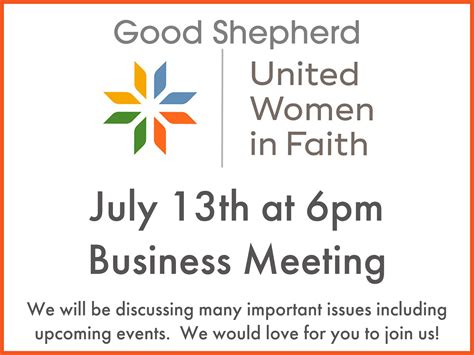 United Women In Faith — Good Shepherd United Methodist Church Of The North