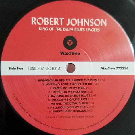Robert Johnson King Of The Delta Blues Singers 180g Vinyl Lp