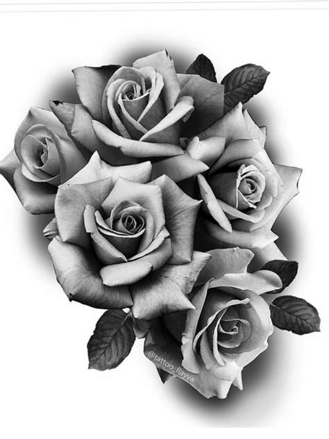 Plantillas De Rosas Tatuaje Rose Flower Tattoos Rose Tattoos For Men