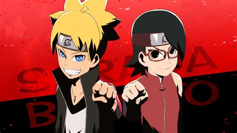 Boruto Uzumaki And Sarada Uchiha Wallpaper Hd Wallpaper 4k Background