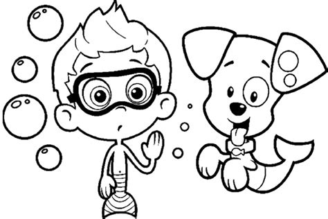 20 Free Printable Bubble Guppies Coloring Pages