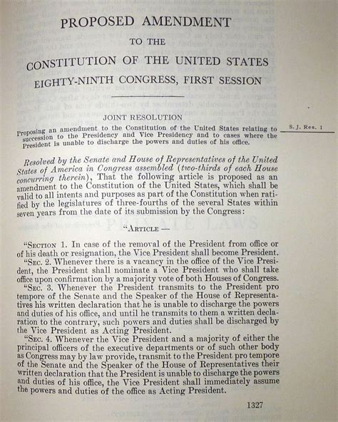 In force since 1967, the 25 th amendment was designed to fill the constitution's confusing silence on. United States Constitution and Citizenship Day: 25th Amendment