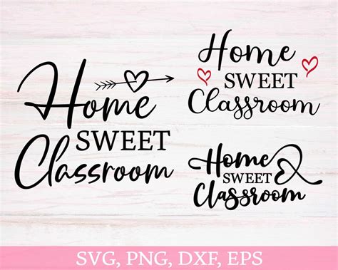 Home Sweet Classroom Svg Png Dxf Back To School Bundle Teacher Etsy
