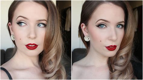 Simple 1950s Makeup Tutorial Arna Alayne Youtube