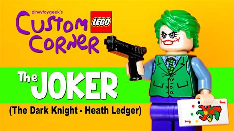 The Joker Heath Ledger Lego Custom Corner From The Dark Knight Batman