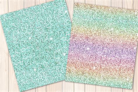 Rainbow Pastel Seamless Glitter Custom Designed Textures ~ Creative Market