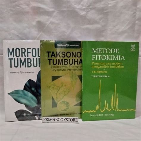 Jual Paket 3 Buku Taksonomi Tumbuhan Morfologi Tumbuhan Metode