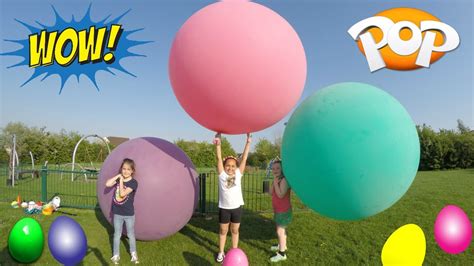 Super Giant Balloons Toy Challenge Race Outdoor Playground Fun Huge