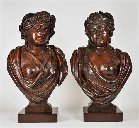 Italian Carved Neoclassical Semi Nude Female Busts Inventory WOLFS