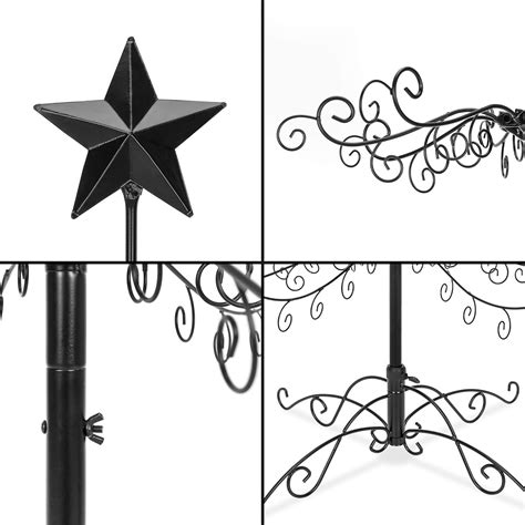 Stand Best Choice Products 6ft Wrought Iron Ornament Display Christmas
