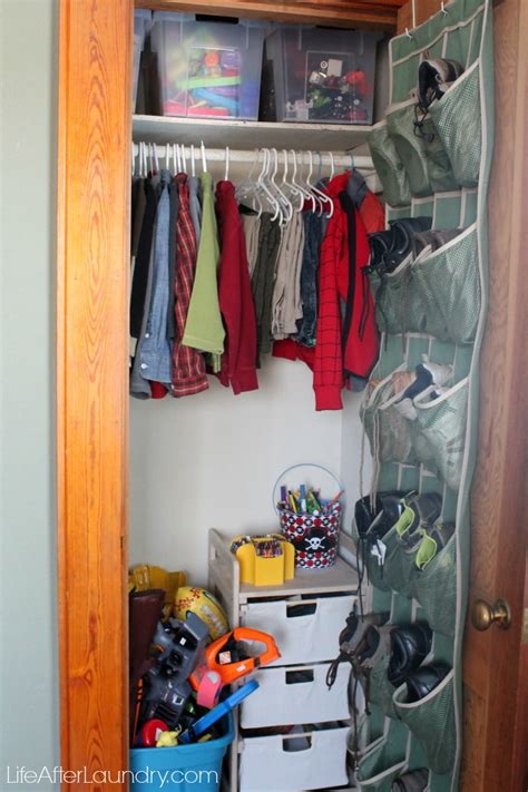 Finding the right closet organization ideas for kids' rooms doesn't have to be a complicated process. Conquering My Son's Closet: Toy Organization - Life After ...