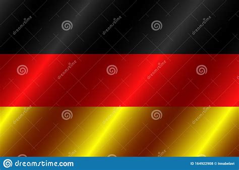Bright Button With Flag Of Germany. Banner Illustration With Flag ...