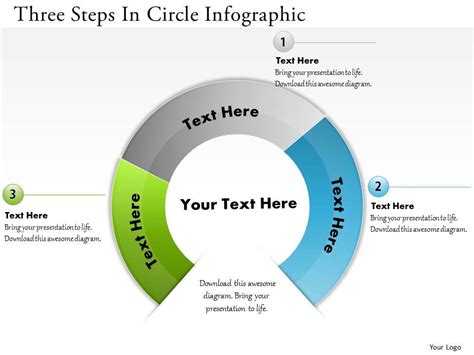 0314 Business Ppt Diagram Three Steps In Circle Infographic Powerpoint