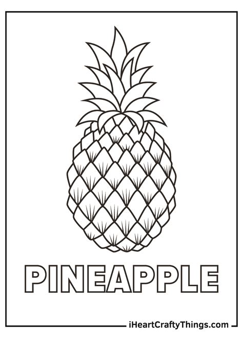 Pineapple Coloring Pages Updated 2021