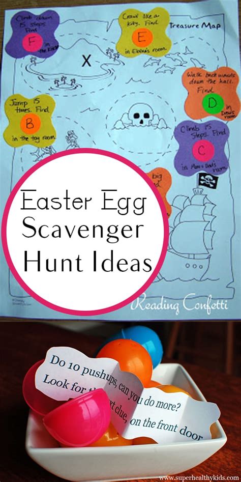 Enjoy this easter egg hunt with free printable clues for an easter scavenger hunt that can be used in any home! 12 Easter Egg Treasure/Scavenger Hunt Ideas | How To Build It