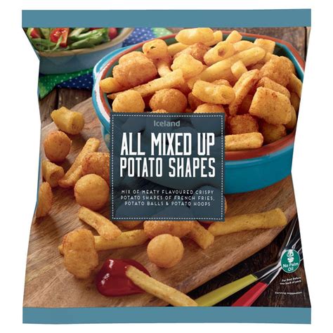 Iceland All Mixed Up Potato Shapes 700g Iceland Foods