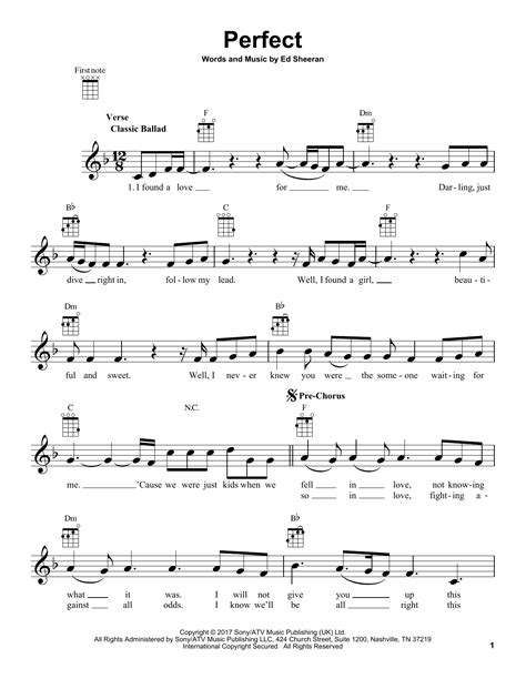 Perfect Ed Sheeran Ukulele Chords Sheet And Chords Collection Hot Sex Picture