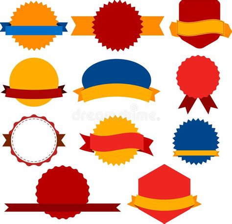 Collection Of Award Badges Stock Vector Illustration Of Design 56842684