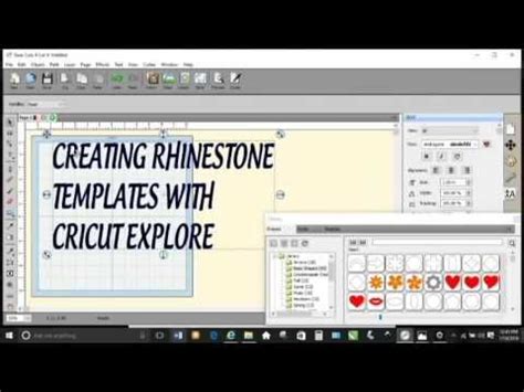 How do you make rhinestones out of stones? Creating Rhinestone Template Designs With Cricut Explore ...