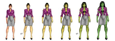 She Hulk Transformation Sequence