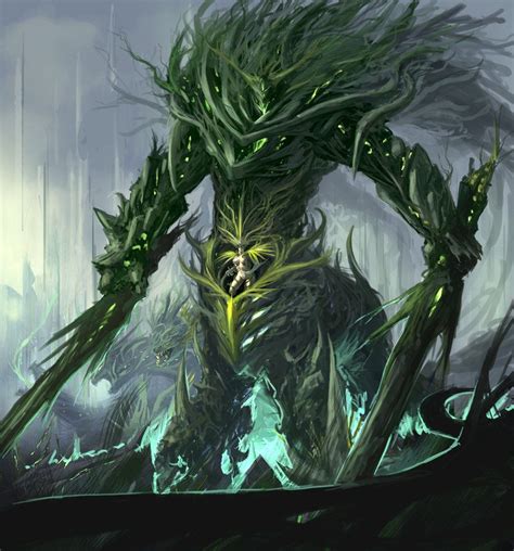 God Of Nature Dark Creatures Fantasy Concept Art Fantasy Creatures