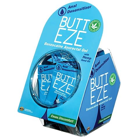 Butt Eze Anal Desensitizer Foil Display Of 50 Kkitty Products