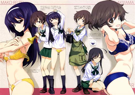 Akiyama Yukari Reizei Mako And Isuzu Hana Girls Und Panzer Drawn By