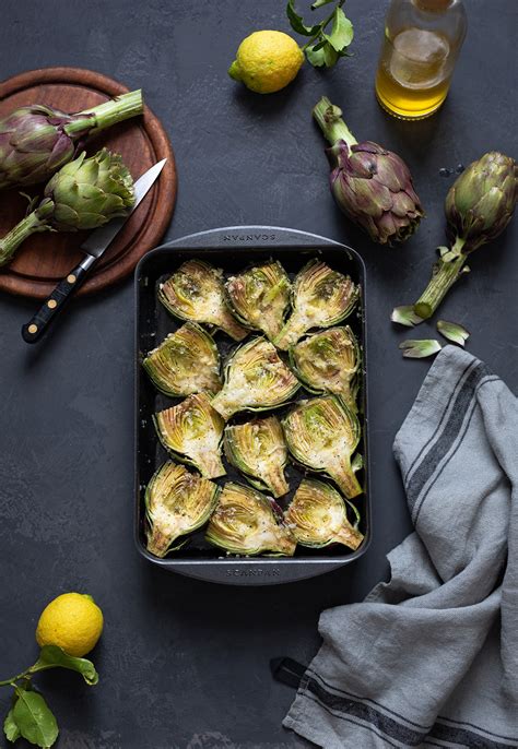 Easy Garlic Roasted Artichokes Drizzle And Dip