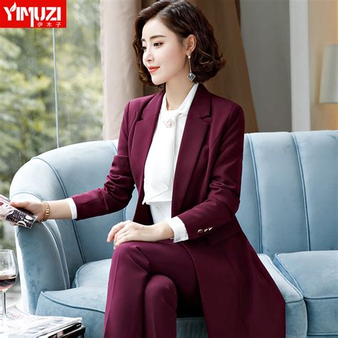 Medium Long Blazer Women S Spring And Autumn Fashion Korean Version Of The Casual Professional