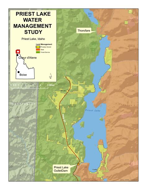 Free Printable Idaho Id Lakes Maps