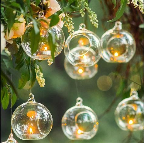 24 Pcs Hanging Glass Orbs Hanging Glass Globe Terrariums Etsy