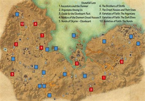 Eso Stonefalls Skyshards Guide Dulfy Guide Book Names Pact