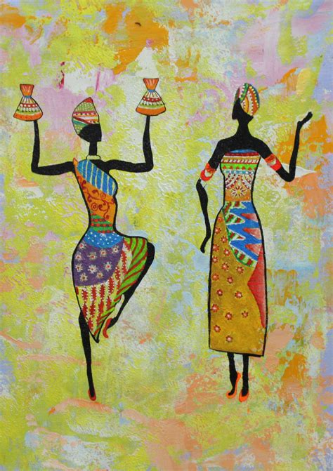 Buy African Art 01 Handmade Painting By Ram Achal Codeart152219904