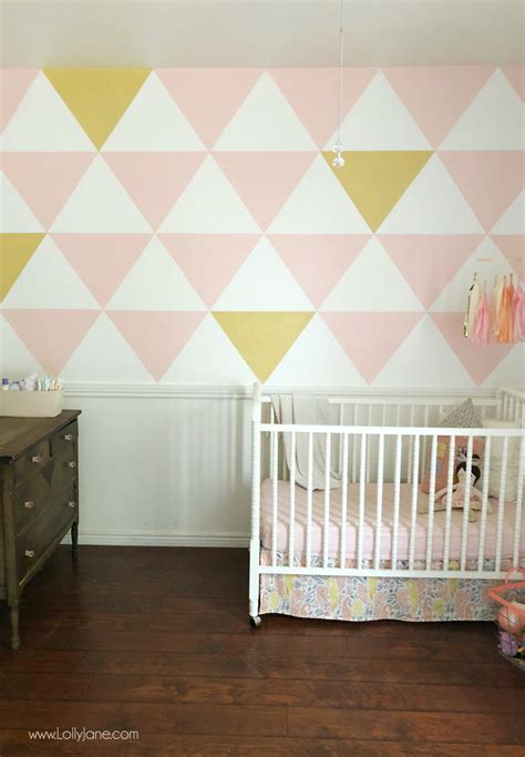 Painted Triangle Accent Wall Tutorial An Easy Wall Of
