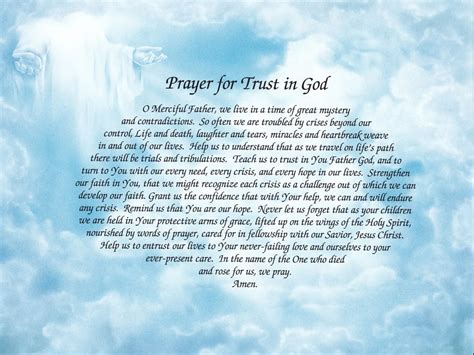 Trusting God Prayer 2024