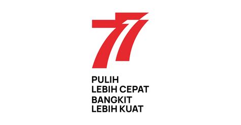 Filosofi Logo Peringatan HUT Ke 77 Kemerdekaan Republik Indonesia Tahun