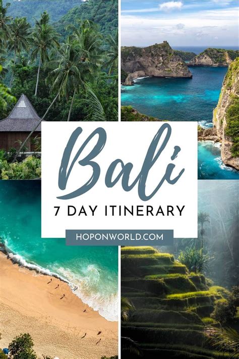 7 Days Bali Itinerary The Ultimate Bali Travel Guide • Hoponworld Bali Itinerary Bali Travel