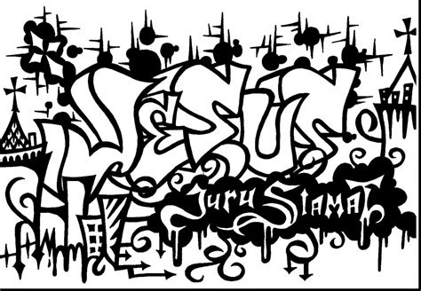 Swag Graffiti Coloring Pages At Free Printable