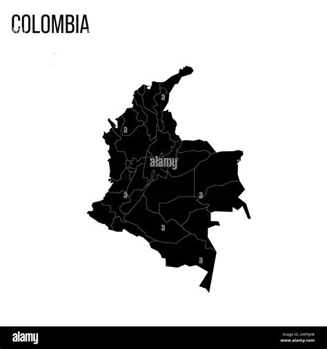 Mapa De Colombia Y Sus Departamentos Fotografías E Imágenes De Alta