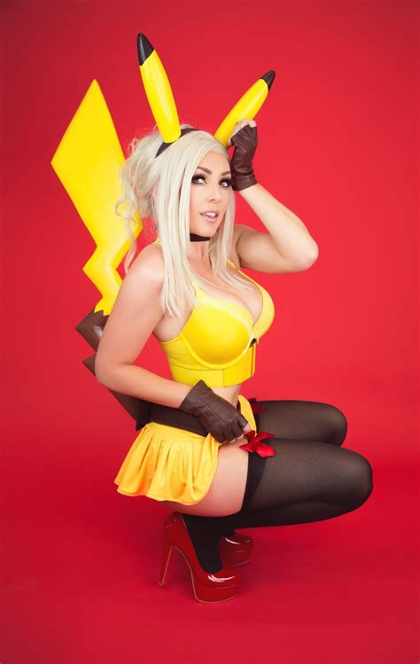 female pikachu jessica nigri aww pokemon wonder woman cosplay superhero girl fictional
