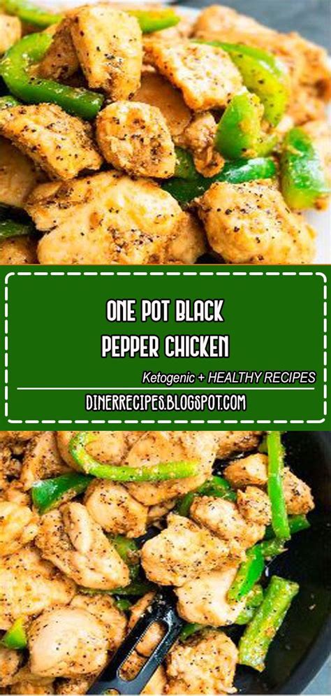 No artificial flavors · obsessed with flavor · quality ingredients One pot black pepper chickeN | Stuffed peppers, Easy ...