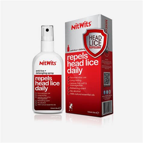 Nitwits Anti Lice And Detangling Spray 125ml Natural Head Lice Solution