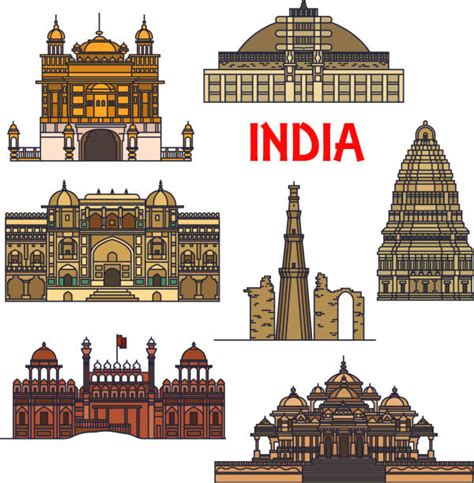 Indian Temple Illustrations Royalty Free Vector Graphics And Clip Art