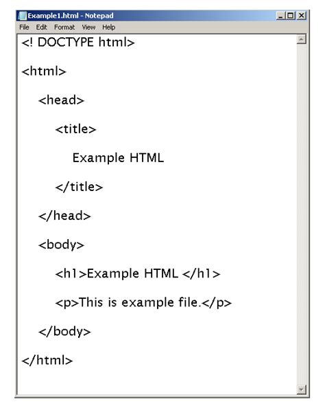 How To Create Example Html Pages