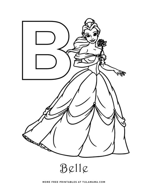 Free Printable Disney Alphabet Coloring Pages