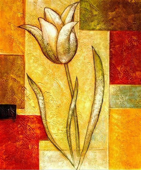 Imágenes Arte Pinturas Pinturas De Flores En óleo Abstractas Y Modernas