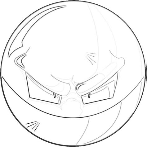 Pokemon Voltorb Coloring Page